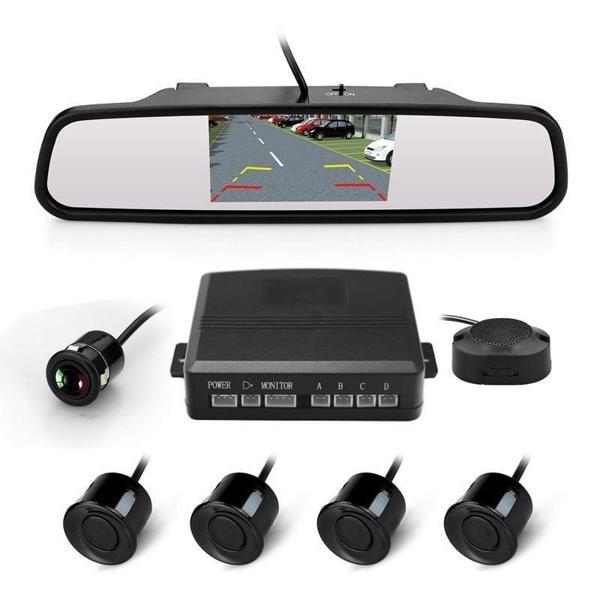 4.3 inç aynaya geçmeli geri görüş kamerası park sensörlü / GUPR27 - Image 1