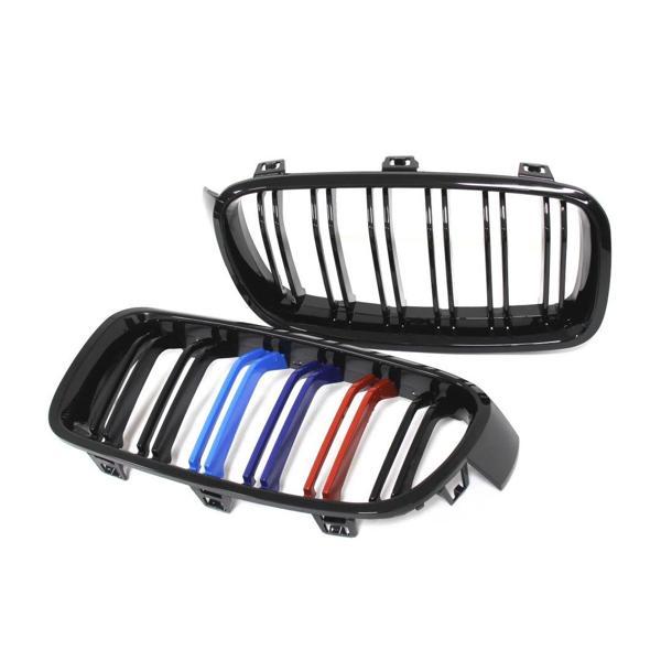 Bmw 3 Uyumlu Serisi F30 2012-2018 M3 Böbrek (Çift Çizgi Panjur) M Renk - Image 1