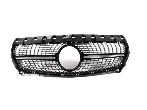 Mercedes W117 Uyumlu 2013-2015 Cla Diamond Panjur - Gri - Image 1