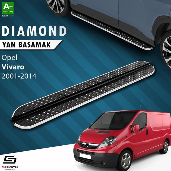 S-Dizayn Opel Vivaro A Kısa Şase Diamond Krom Yan Basamak 223 Cm 2001-2014 A+ Kalite - Image 1