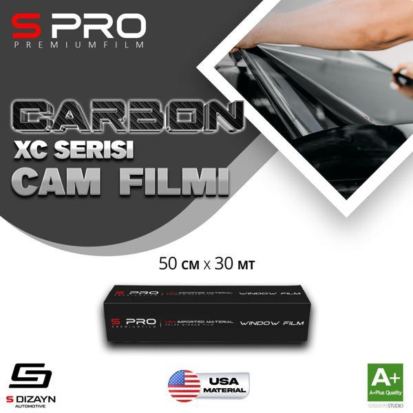 S Pro Cam Filmi Nano Carbon XC Serisi 2PLY %05 50cm/30mt - Image 1