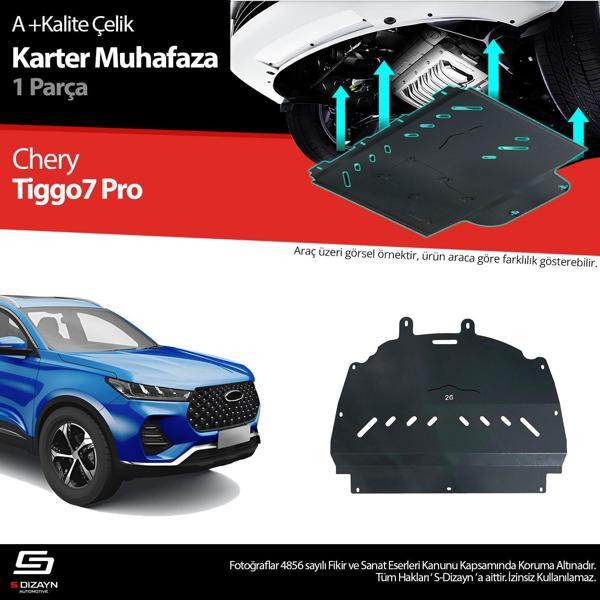 S-Dizayn Chery Tiggo 7 Pro Çelik Karter Muhafaza 2022 Üzeri A+ Kalite - Image 1