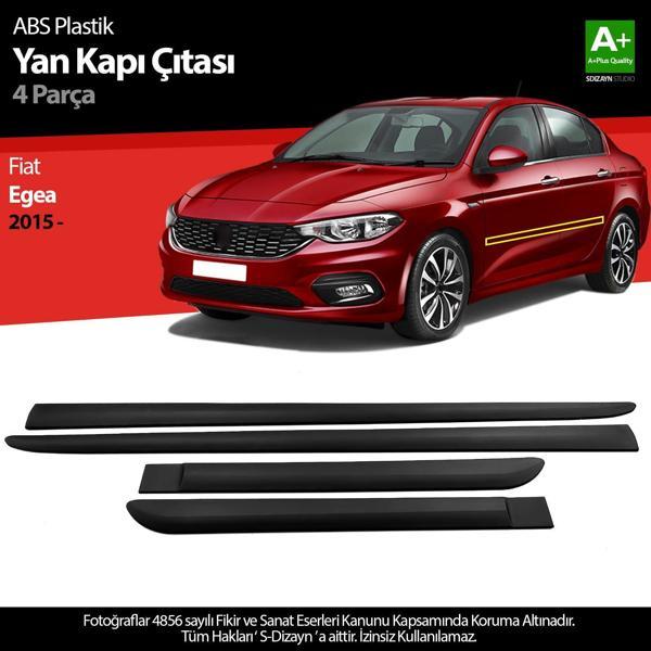 S-Dizayn Fiat Egea ABS Plastik Yan Kapı Koruma Çıtası 2015 Üzeri A+ Kalite - Image 1
