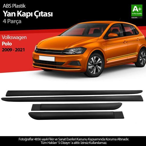 S-Dizayn VW Polo ABS Plastik Yan Kapı Koruma Çıtası 2009-2021 A+ Kalite - Image 1
