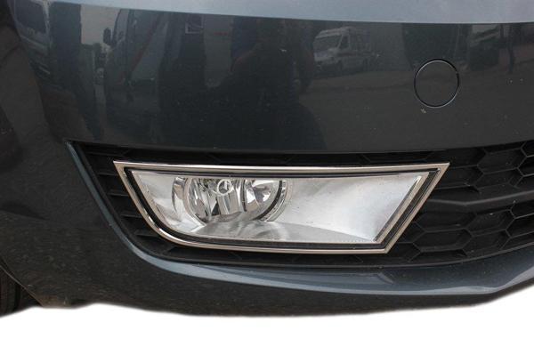 Skoda Octavia A7 Sis Farı Çerçevesi 2 Prç Krom 2013 ve Sonrası - Image 1