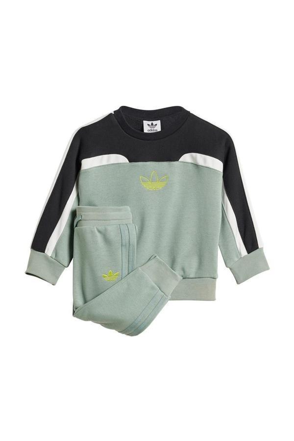 adidas Bebek Yeşil  Eşofman OV CREW SET JC7312 - Image 1