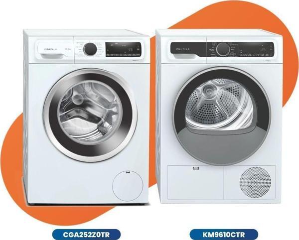 Profilo 2'Li Beyaz Eşya Seti ( Cga252Z0Tr Çamaşır Mak., Km9610Ctr Kurutma Mak.) - Image 1