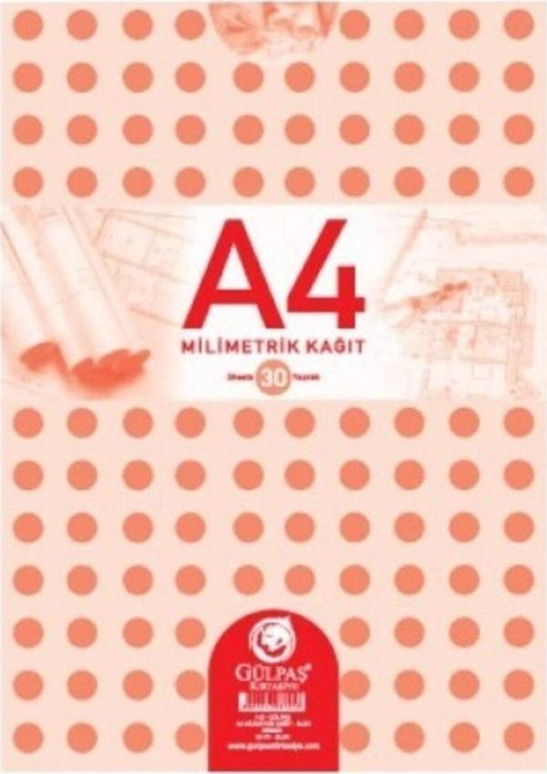 Gülpaş 144 A4 Teknik Resim Defteri Bloknot 30 Yaprak (12'li Paket) - Image 1