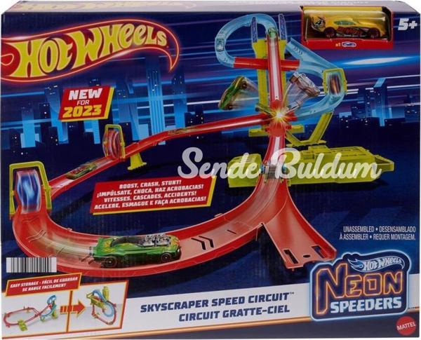 HPC07 Hot Wheels Neon Yarışlar Çoklu Yarış Heyecanı Pist Seti - Image 1