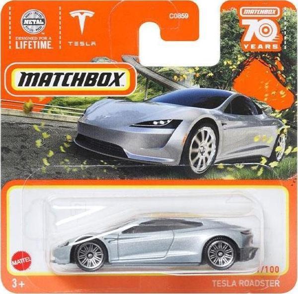 Matchbox Tesla Roadster - Gri (1/64) - Image 1