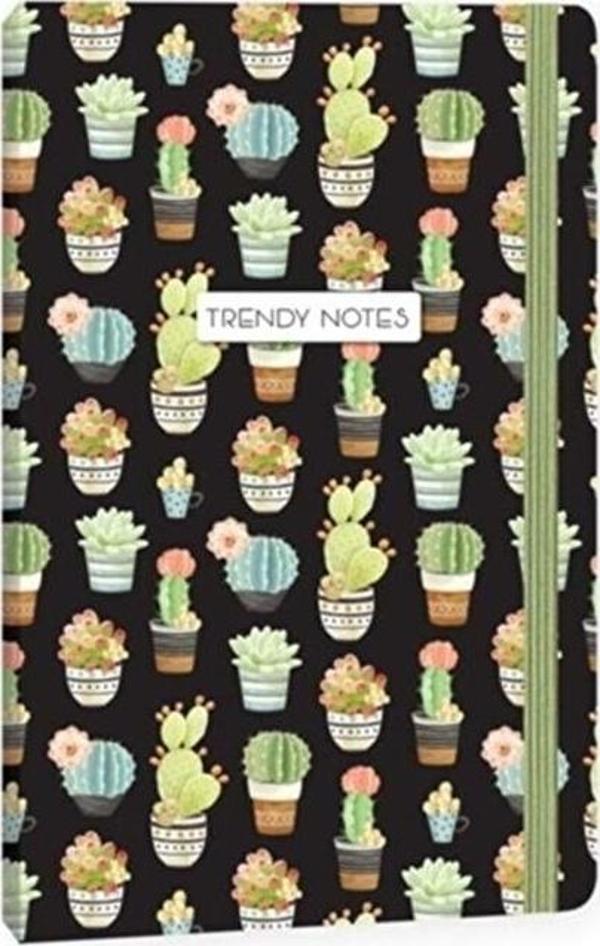 Keskin Color Keskin 13*21 80 Yaprak Çizgili Trendy Notes Cactus Love Defter Siyah - Image 1
