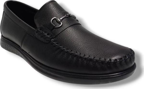 Gross 489-25 Hakiki Deri Tokalı Casual Erkek Ayakkabı 45-47 - Image 1