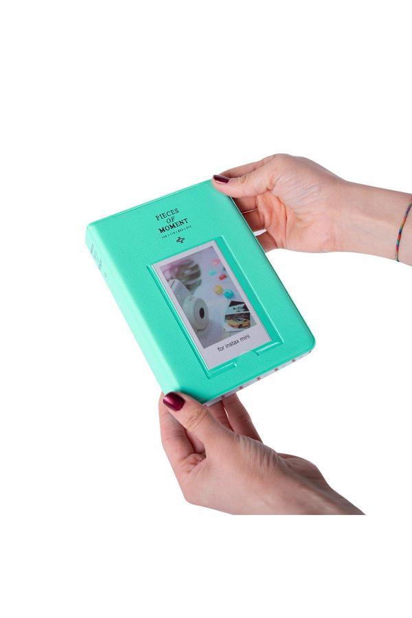 65 Fotoğraf Kapasiteli Pencereli Yeşil Instax Polakart Fotoğraf Albümü - Image 1