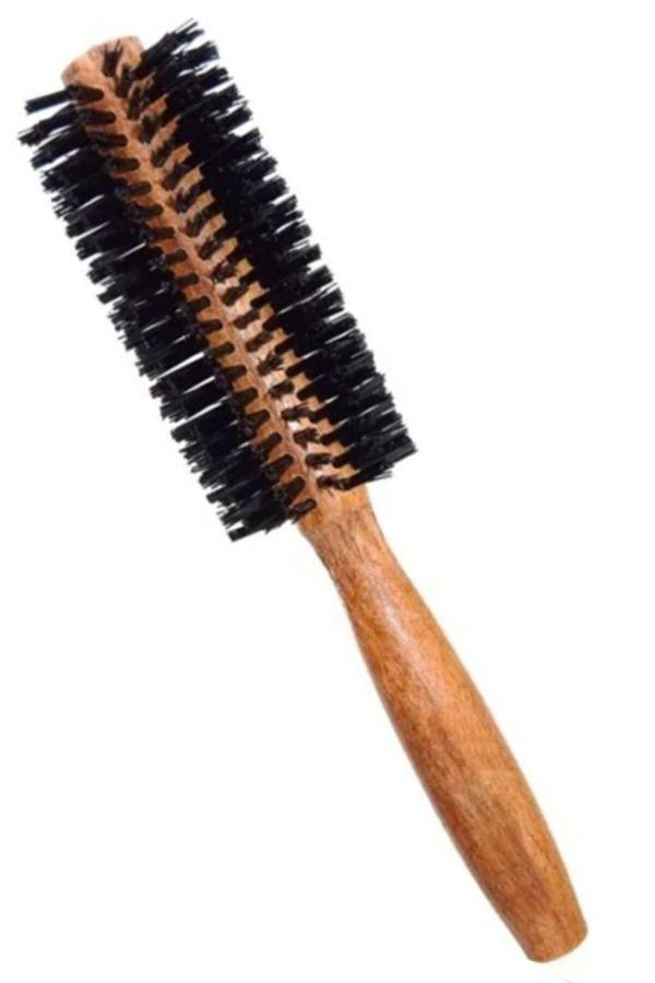 Mobee Astralux Ahsap Firça Tarak Unisex Fön Taragi Düz Silindir Saç Fırçası 1410 - Image 1