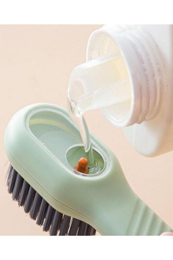 Mobee Pratik Çok Amaçlı Hazneli Ayakkabı Temizleme Fırçası Shoe Brush - Image 1
