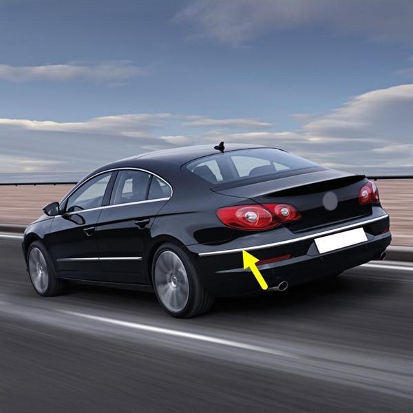 VW Passat CC 2009-2012 Arka Tampon Sol Köşe Çıtası 3C8807459A - Image 1