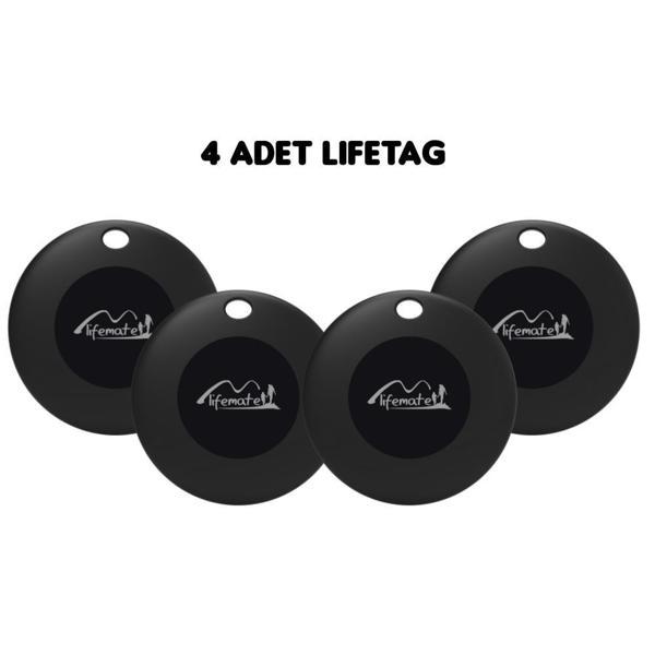 4lü Life Tag GPS Takip Cihazı Apple Find My Uyumlu - Image 1