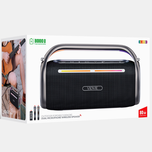 Xl-SP921 Bluetooth Hoparlör | 80W Güçlü Ses | 2 Mikrofonlu & Şarjlı Taşınabilir Ses Sistemi - Image 1