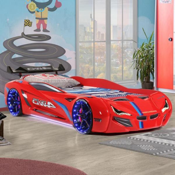 Arabalı Yatak, Mercedes Rüzgarlıklı Arabalı Yatak - Kırmızı - Image 1