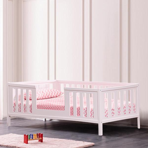 Montessori Karyola, Berlin Mdf Montessori Yatak - Pembe - Image 1