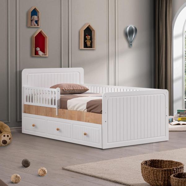 Montessori Karyola, Lena Yavrulu Montessori Yatak - Ceviz - Image 1