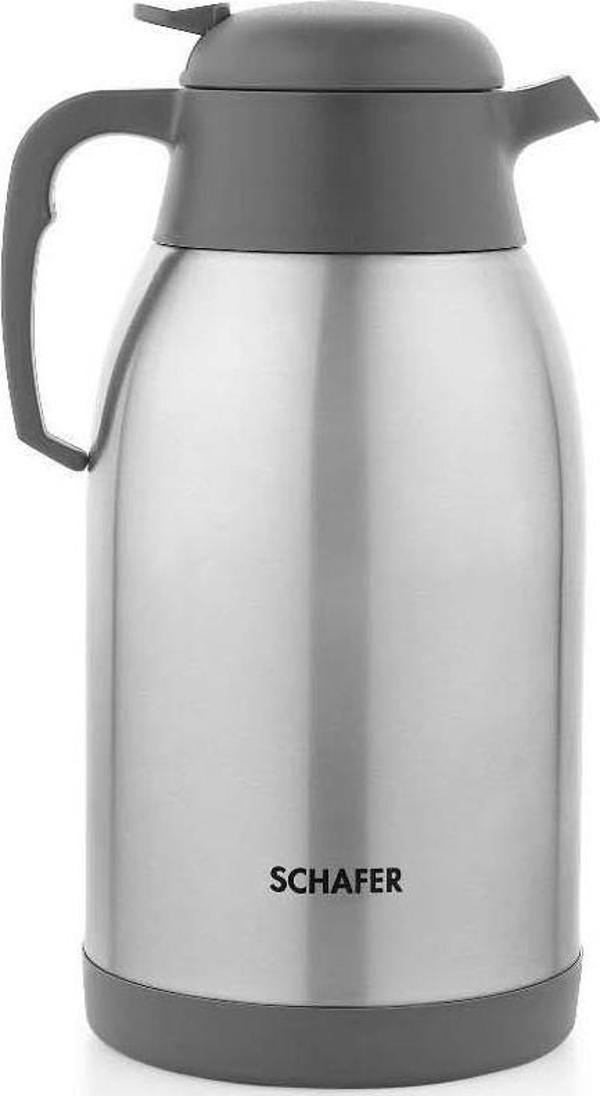 Schafer Çelik Termos 2,5 Litre Gri Renk - Image 1