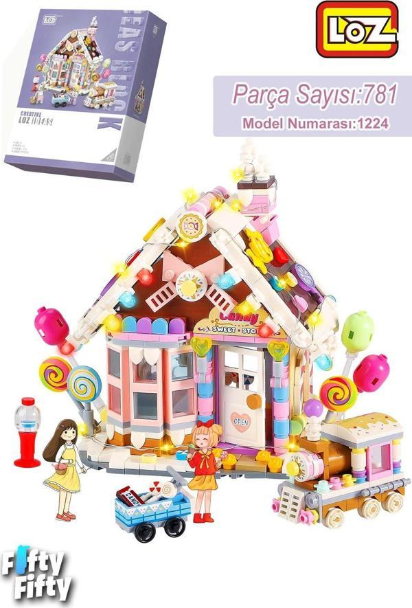 LOZ Creative Serisi Tatlı Hikaye Mağazası 781 Parça Oyuncak Yapım Seti FFLZ-1224 - Image 1
