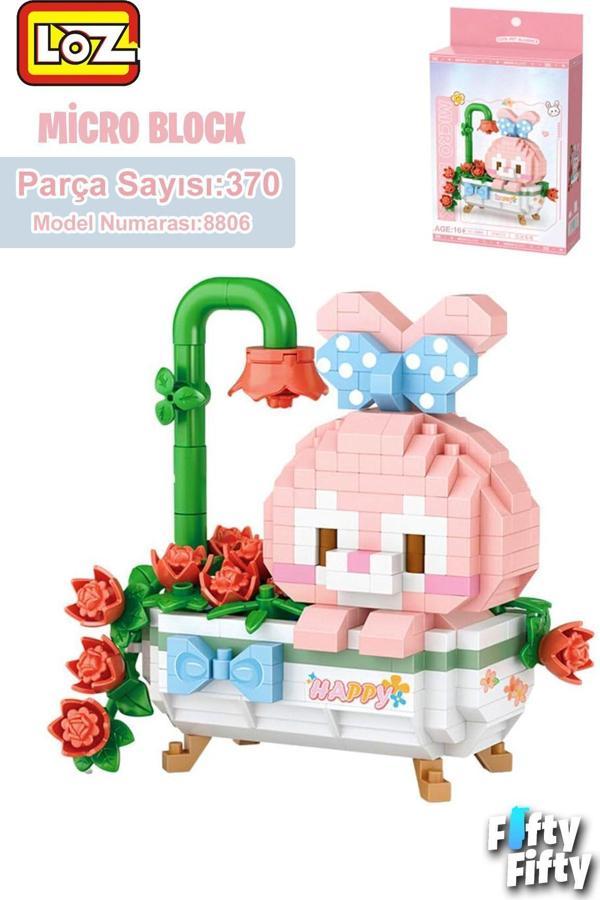 LOZ Micro Block Serisi Mutlu Tavşan 370 Parça Oyuncak Yapım Seti FFLZ-8806 - Image 1