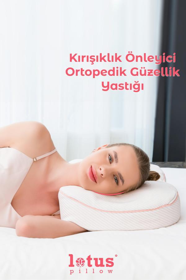 Lotus Beauty Pillow Kırışıklık Önleyici Ortopedik Güzellik Yastığı Ortopedik Yastık Hyaluronik Asit - Image 1