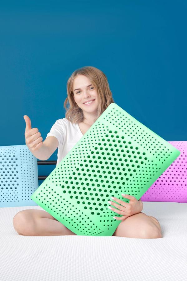 Air Terapi Hava Kanallı Ortopedik Yastık Visco Yastık Yeşil 60x40x16cm - Image 1