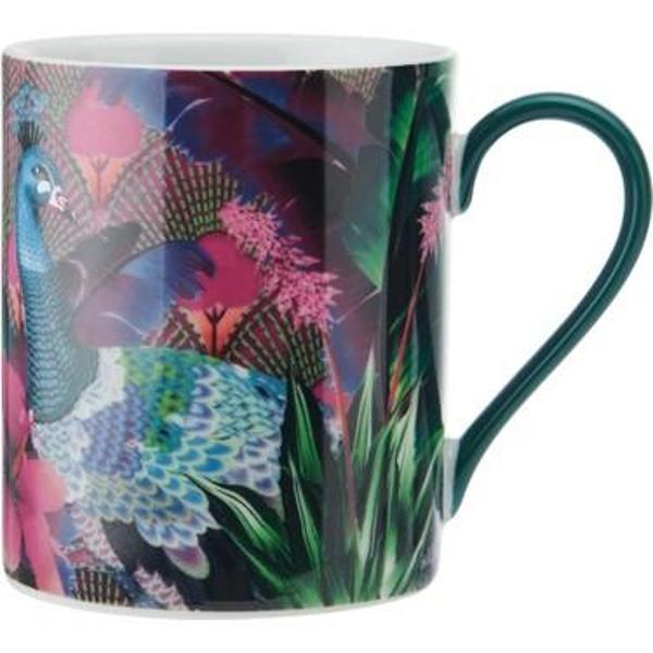 Sarah Arnett Porselen Tavus Kuşu Desenli Kupa 300ml - Image 1