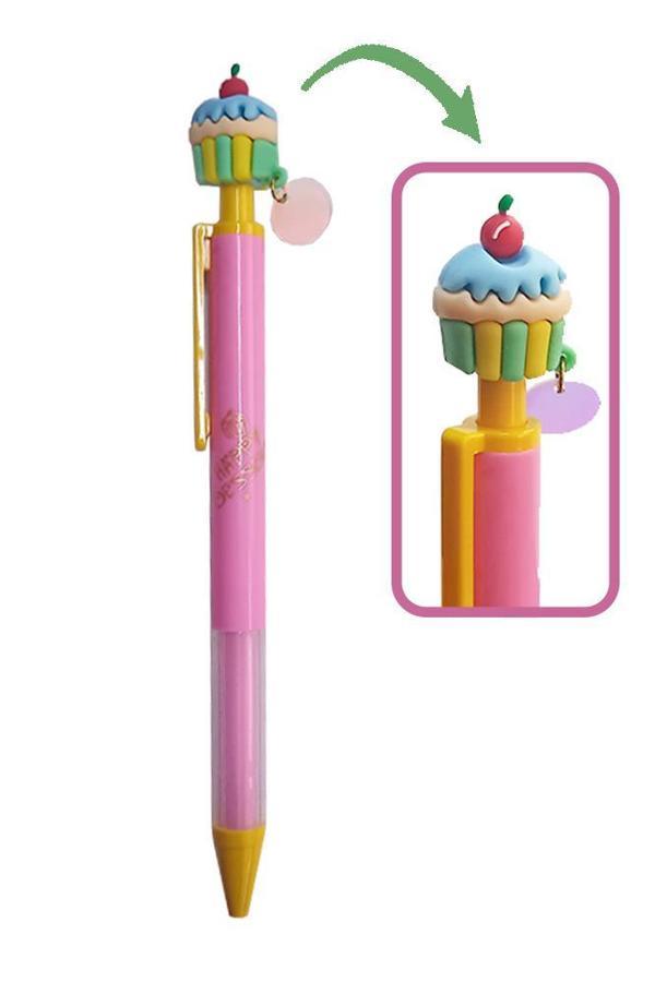 Cupcake Versatil Kalem 1 Adet Pasta Kapkek Figürlü 0,7 Uçlu Kalem Hediye Kalem Sevimli Kalem - Image 1