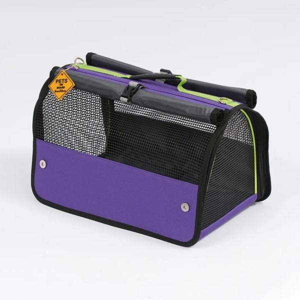 Reyo Brave Paws Flybag Plastik Yırtılmaz Fileli Kedi Ve Köpek Taşıma Çantası Seyahat Çantası Mor - Image 1