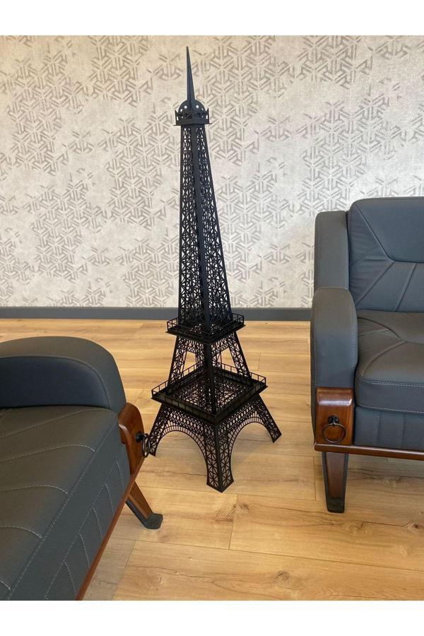 Metallica Concept Metal Eyfel Kulesi Cnc Kesim Siyah Renk - Image 1