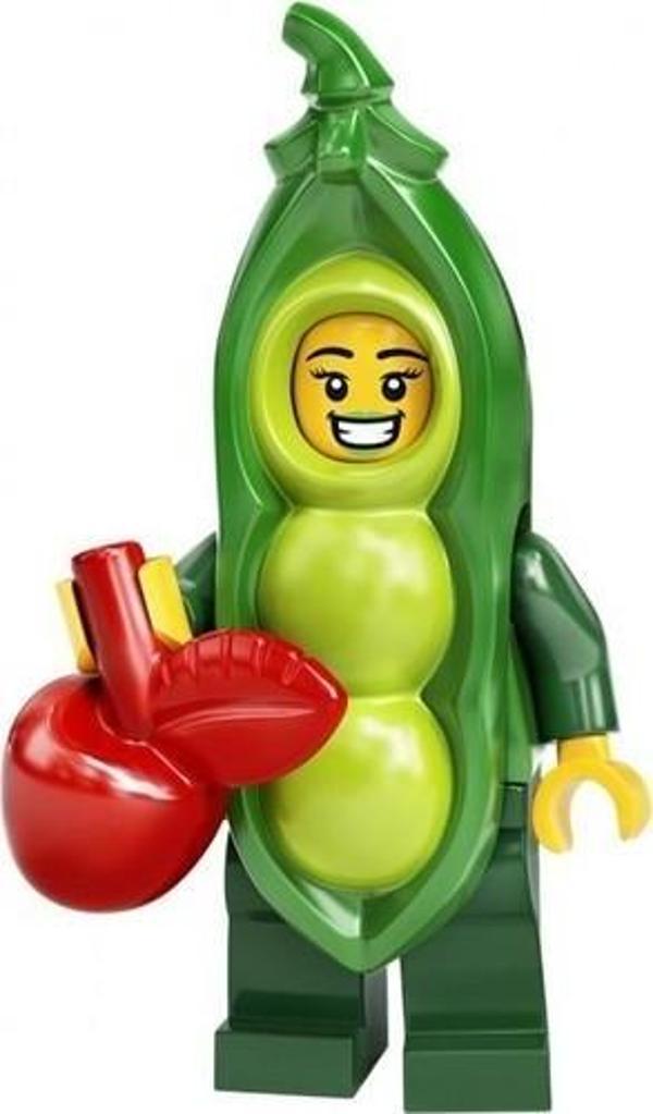 LEGO Minifigures 71027 Series 20: 3.Pea Pod Costume Girl +5 Yaş (1 Parça) - Image 1