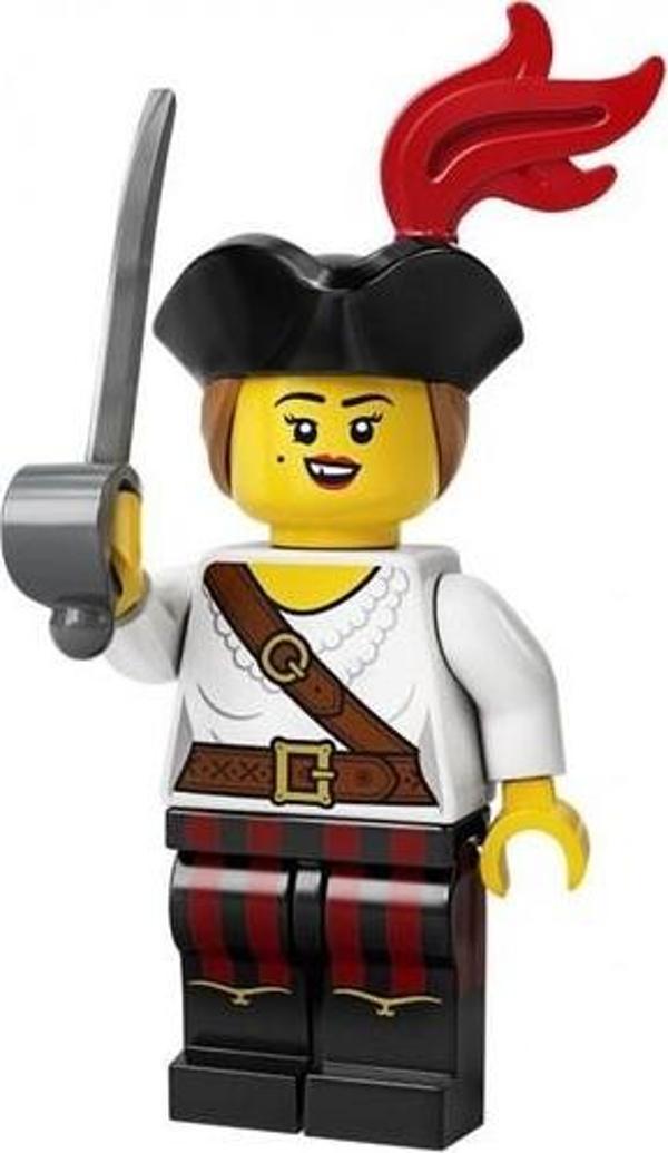 LEGO Minifigures 71027 Series 20: 5.Pirate Girl +5 Yaş (1 Parça) - Image 1