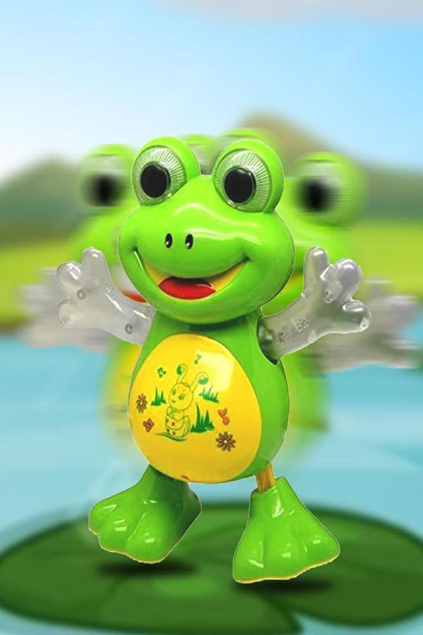3D Işıklı, Müzikli, Dans Eden Kurbağa Oyuncak - Image 1