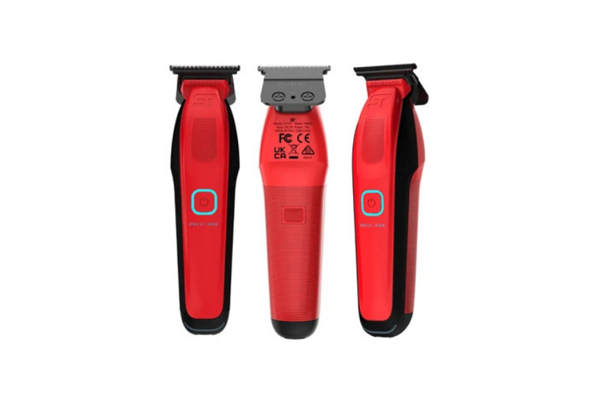 Supreme Trimmer Kırmızı Recharge Trimmer Tıraş Makinesi – 3 Şarj Yöntemi, RGB LED, Çıkarılabilir Pil - Image 1