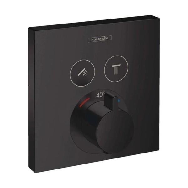 Hansgrohe Showerselect Termostatik Ankastre Banyo Bataryası 2 Çıkış Mat Siyah 15763670 - Image 1