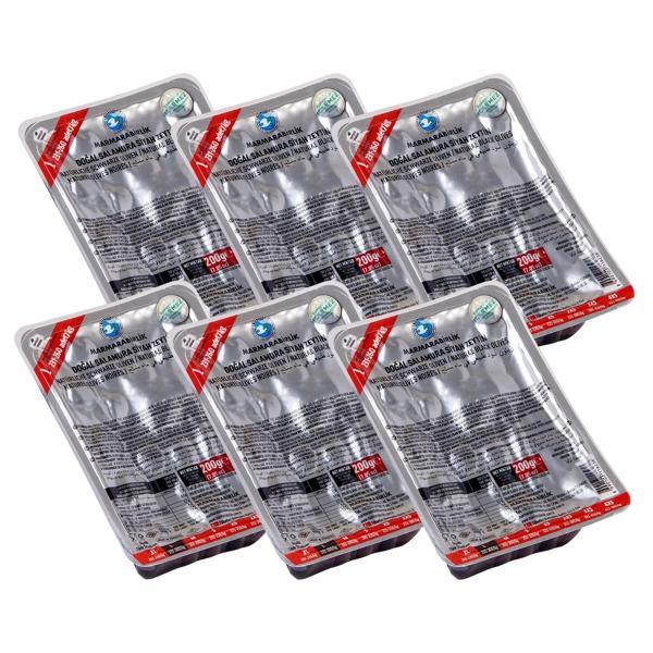 Marmarabirlik Zeytin Doğal Salamura L Boy 200 gr Vakum x 6 Adet - Image 1