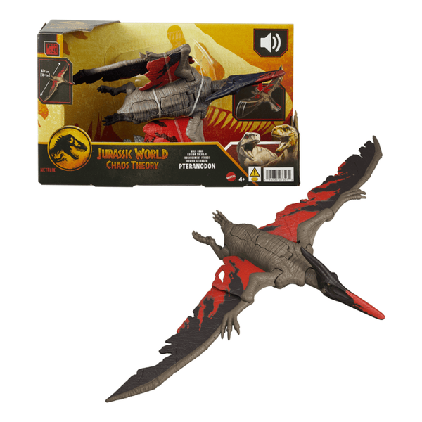 Jurassic World Chaos Theory Pteranodon Figürü – Sesli ve Hareketli Dinozor Oyuncağı (4+ Yaş) 28cm - Image 1