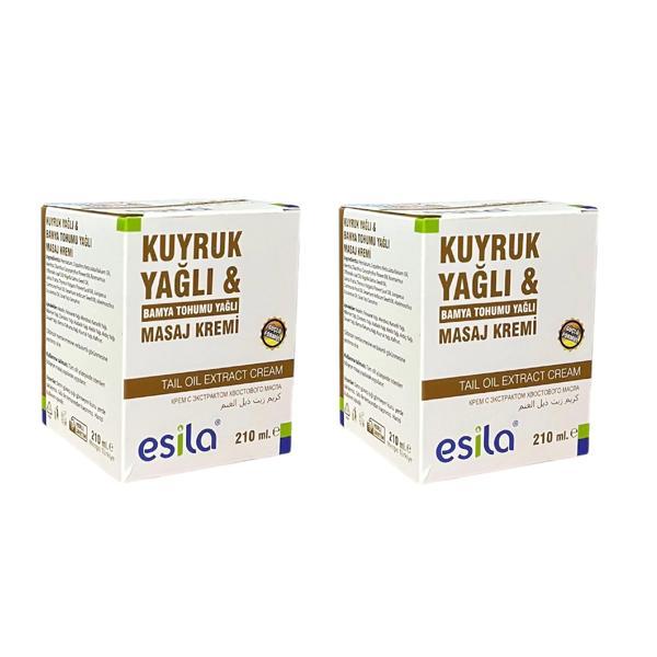 Kuyruk Yağı masaj Kremi 210 ml x2 Adet, Esila - Image 1