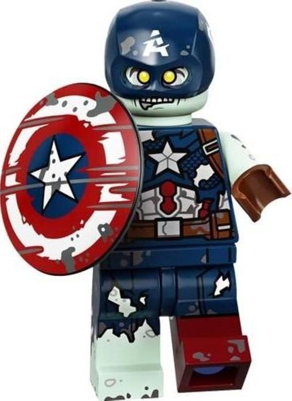 LEGO Minifigures 71031 Marvel Studios Series: 9.Zombie Captain America +5 Yaş (1 Parça) - Image 1