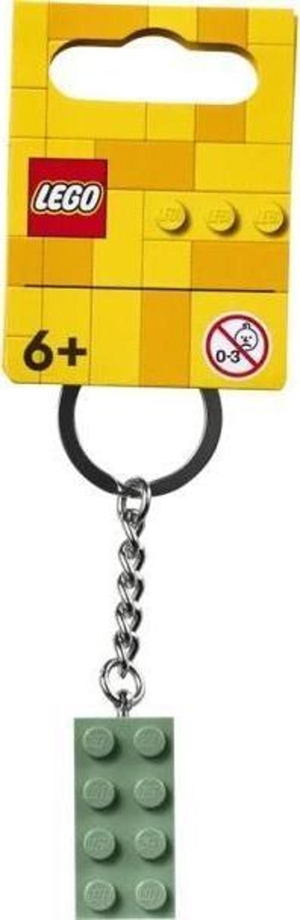LEGO Brick 854159 2x4 Sand Green Key Chain +6 Yaş (1 Parça) - Image 1