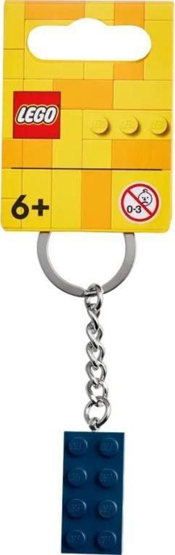 LEGO Brick 854237 Earth Blue 2x4 Keyring +6 Yaş (1 Parça) - Image 1