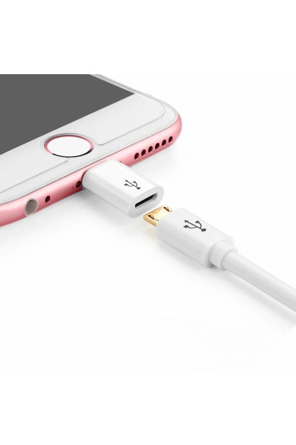 Mikro Usb To Iphone Çevirici Adaptör 8 Pin Iphone 5 5s 5e 6 6s 6 Plus 6s Plus 7 7plus - Image 1