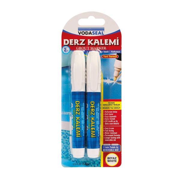 VodaSeal Kokusuz ve Suya Dayanıklı Derz Kalemi İkili Set - Beyaz - Image 1