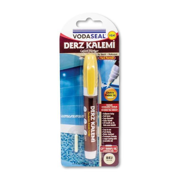 VodaSeal Kokusuz ve Suya Dayanıklı Derz Yenileme Kalemi - Bej - Image 1