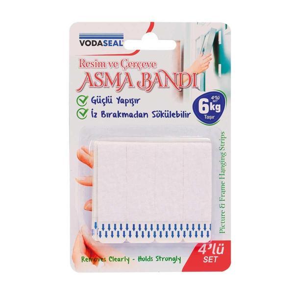 VodaSeal Resim ve Çerçeve Asma Bandı 6 Kg. - Şeffaf - 4 Adetli Set - Image 1