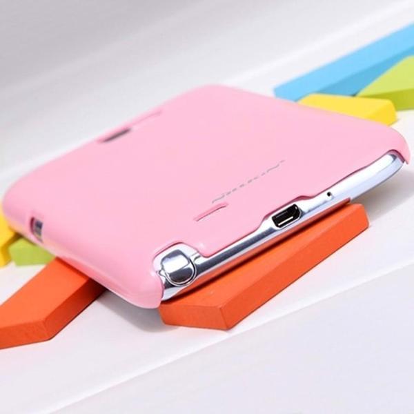 PDAteknoloji Samsung Galaxy Note 2 Parlak Sert Kauçuk Kılıf -Pembe PDA00058 - Image 1